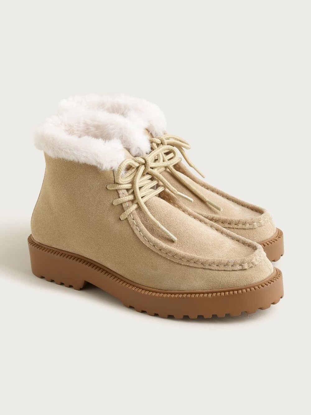 J.Crew Lug-sole boots in suede